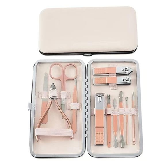 Manicure Kit Nail Clippers, Tuecota 12 in 1 Stainless Steel Nail Manicure Kit